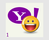 {yahoo!} Yahoo! Messenger logo which appears during sign-in on Yahoo! Messenger